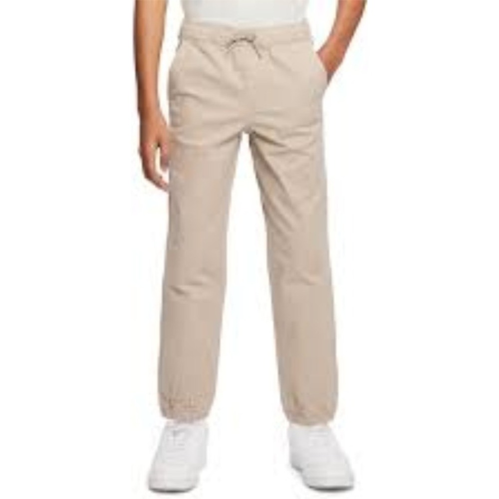 Gap Kids Boys Khaki‎ Stretch Twill Joggers Size L 10-12 NEW